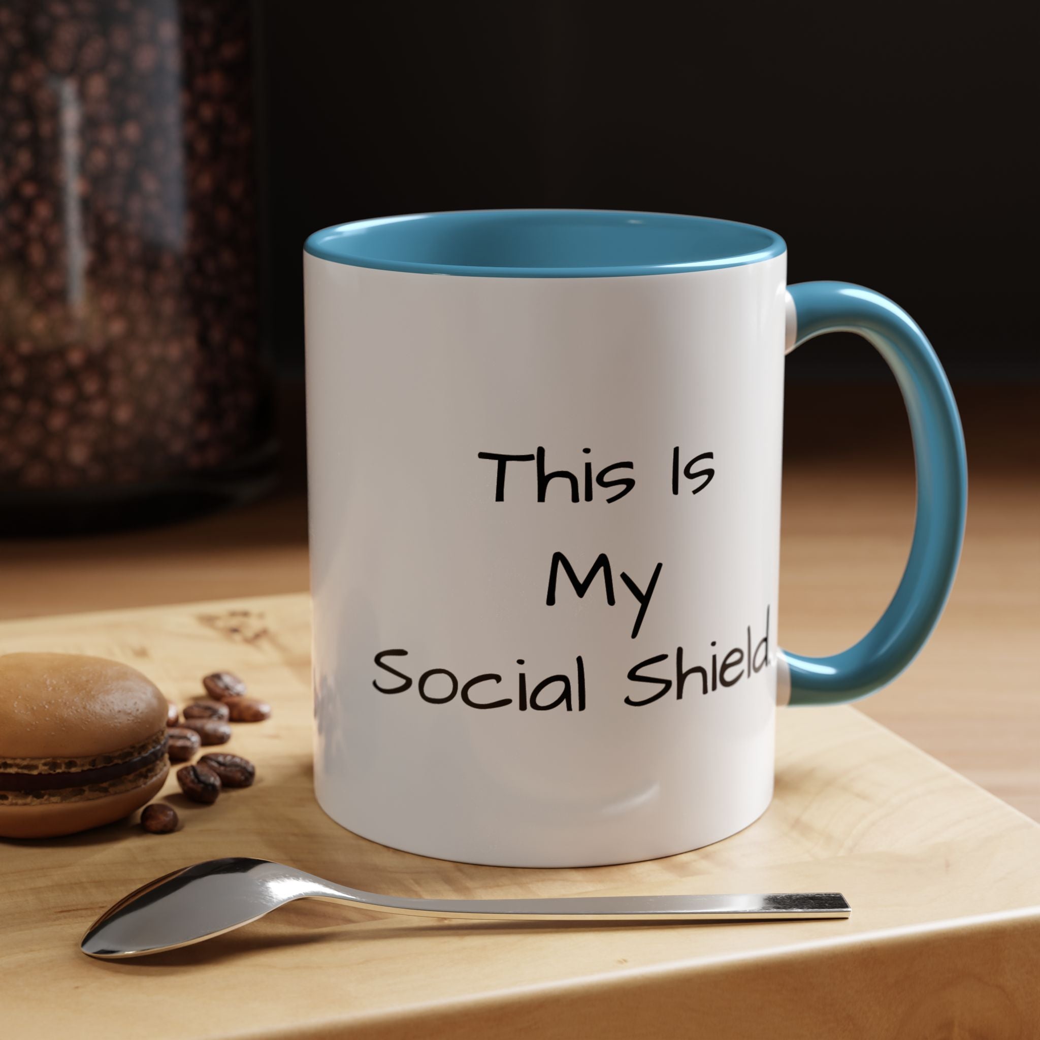 "This Is My Social Shield" Coffee Cup (11/15oz)