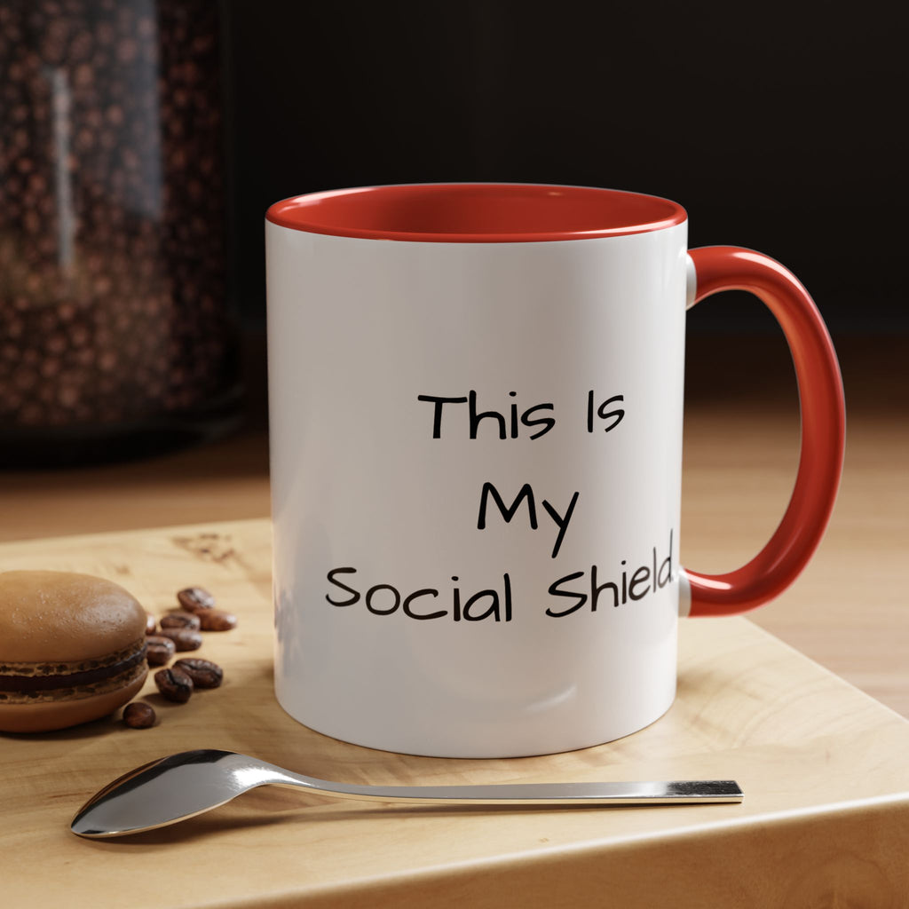 "This Is My Social Shield" Coffee Cup (11/15oz)