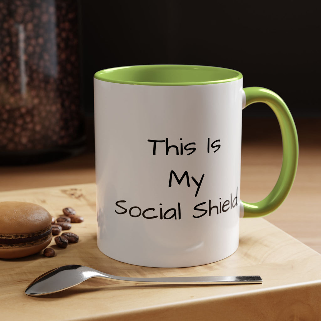 "This Is My Social Shield" Coffee Cup (11/15oz)
