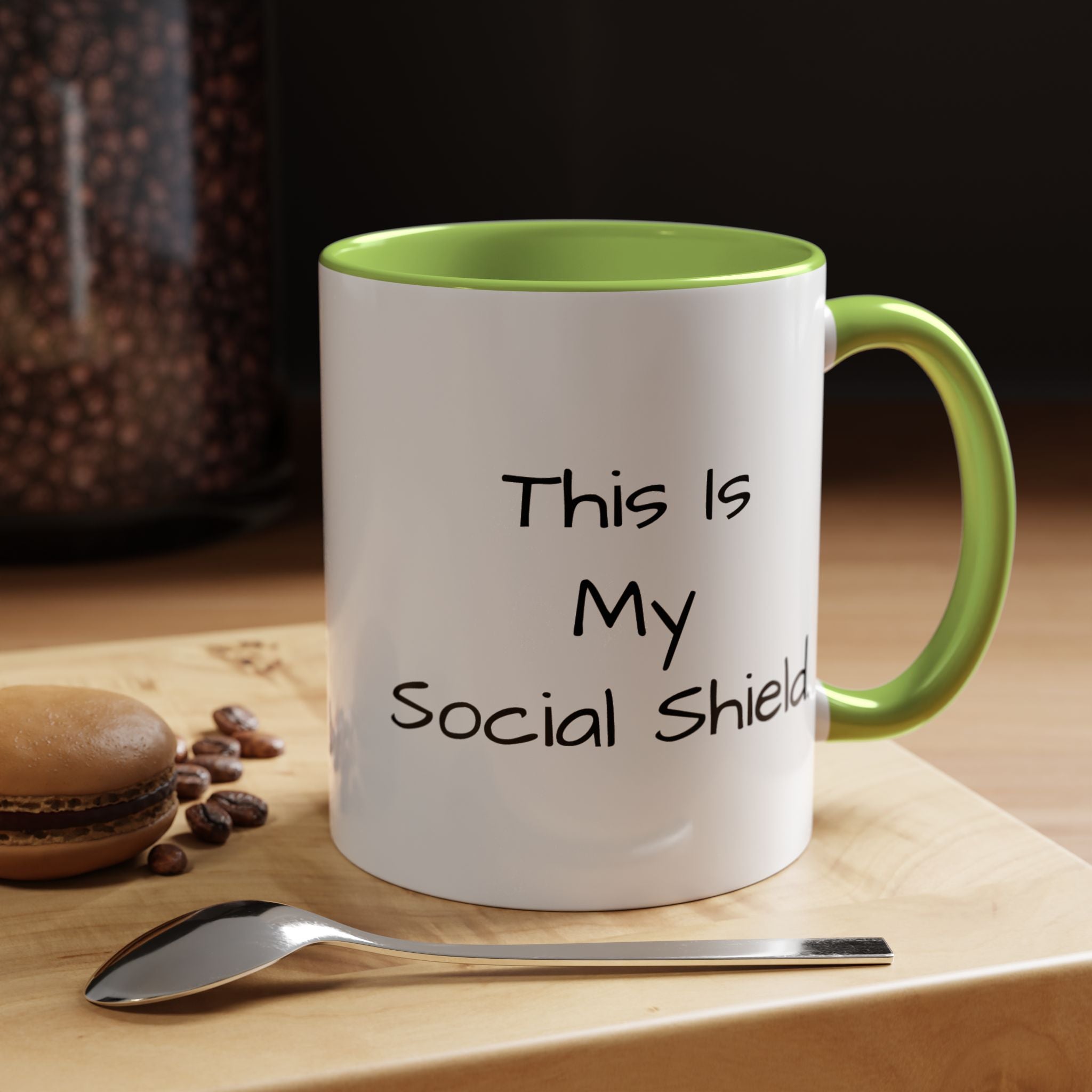 "This Is My Social Shield" Coffee Cup (11/15oz)