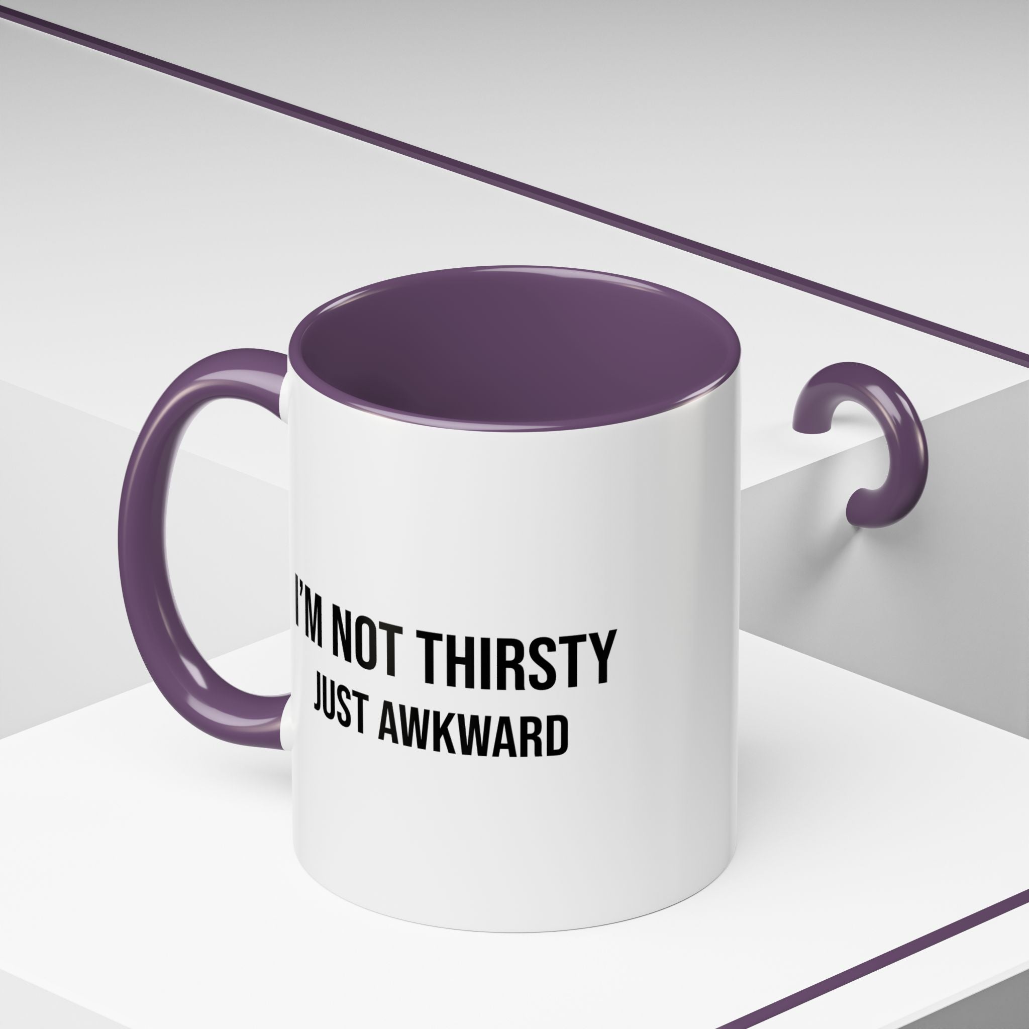 I'm Not Thirsty Just Awkward Accent Coffee Mug — Funny Introvert Coffee Cup