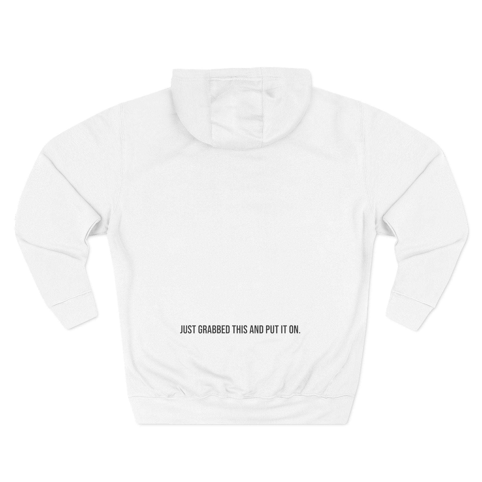 Cozy Hoodie — "Just Threw This On" Minimal Fleece Pullover