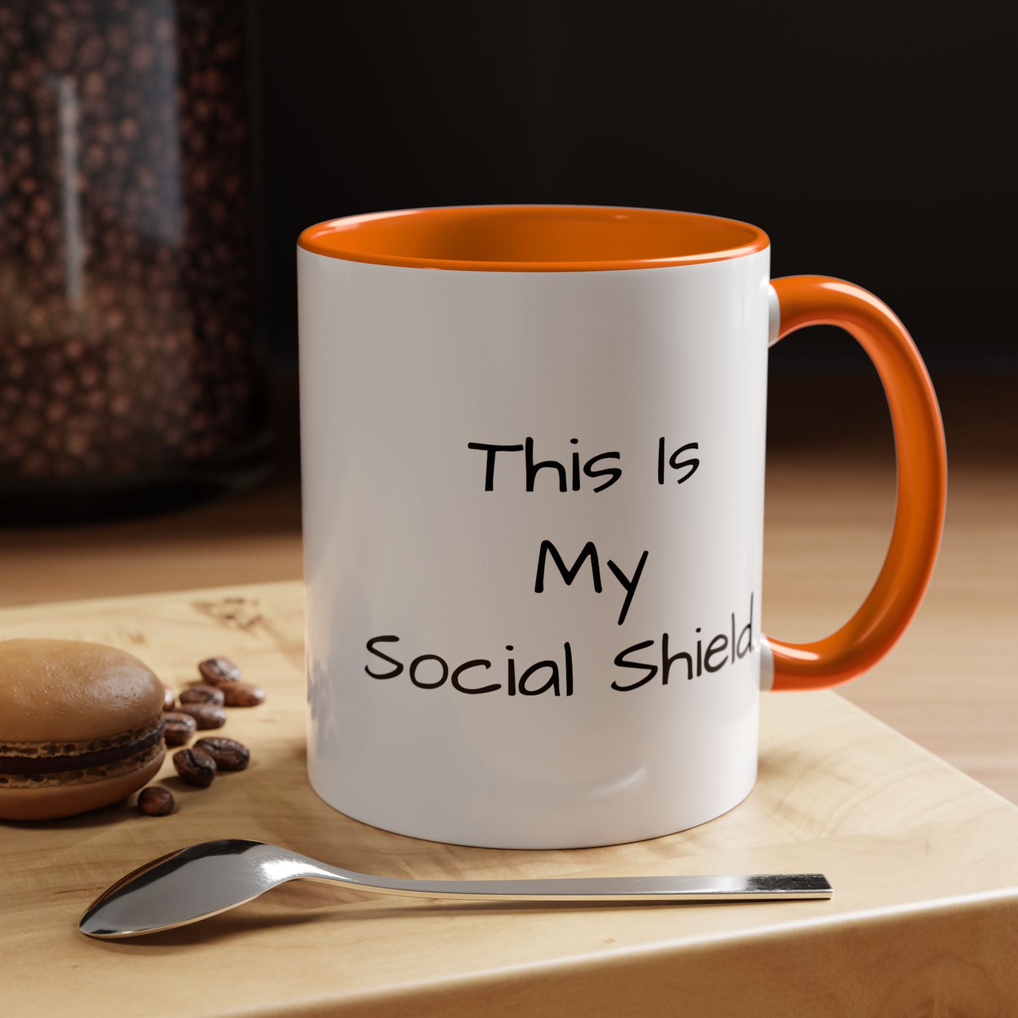 "This Is My Social Shield" Coffee Cup (11/15oz)