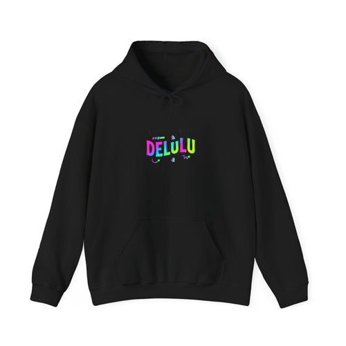 delulu hoodie | meme-core brainrot humor, cringe-core internet slang shirt