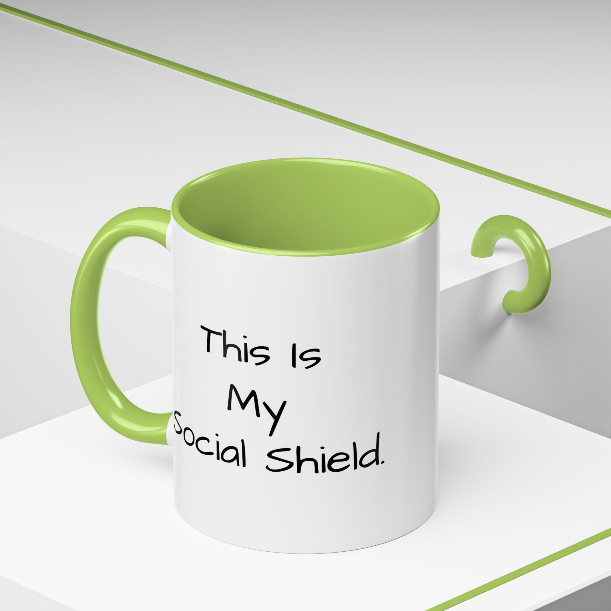 "This Is My Social Shield" Coffee Cup (11/15oz)