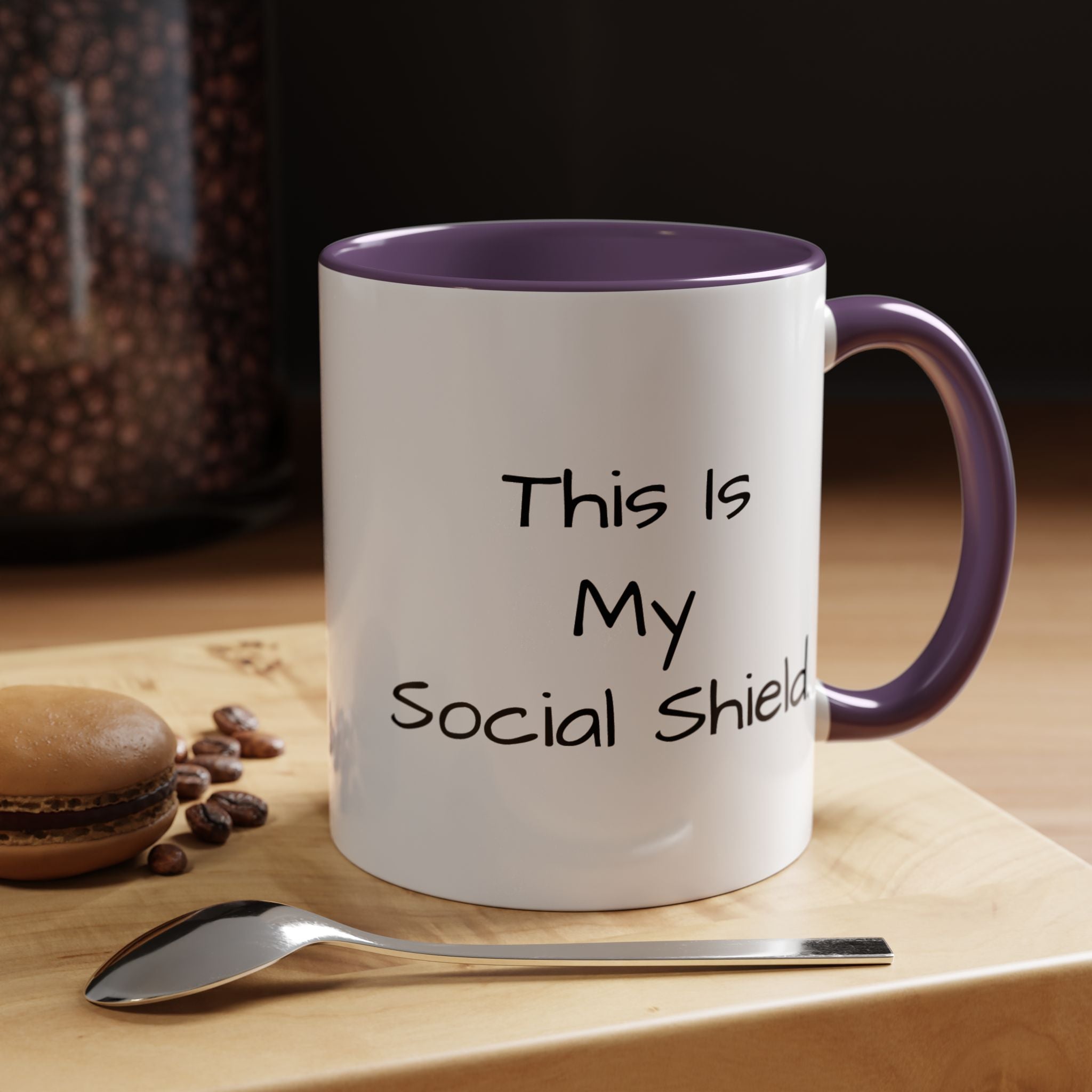"This Is My Social Shield" Coffee Cup (11/15oz)