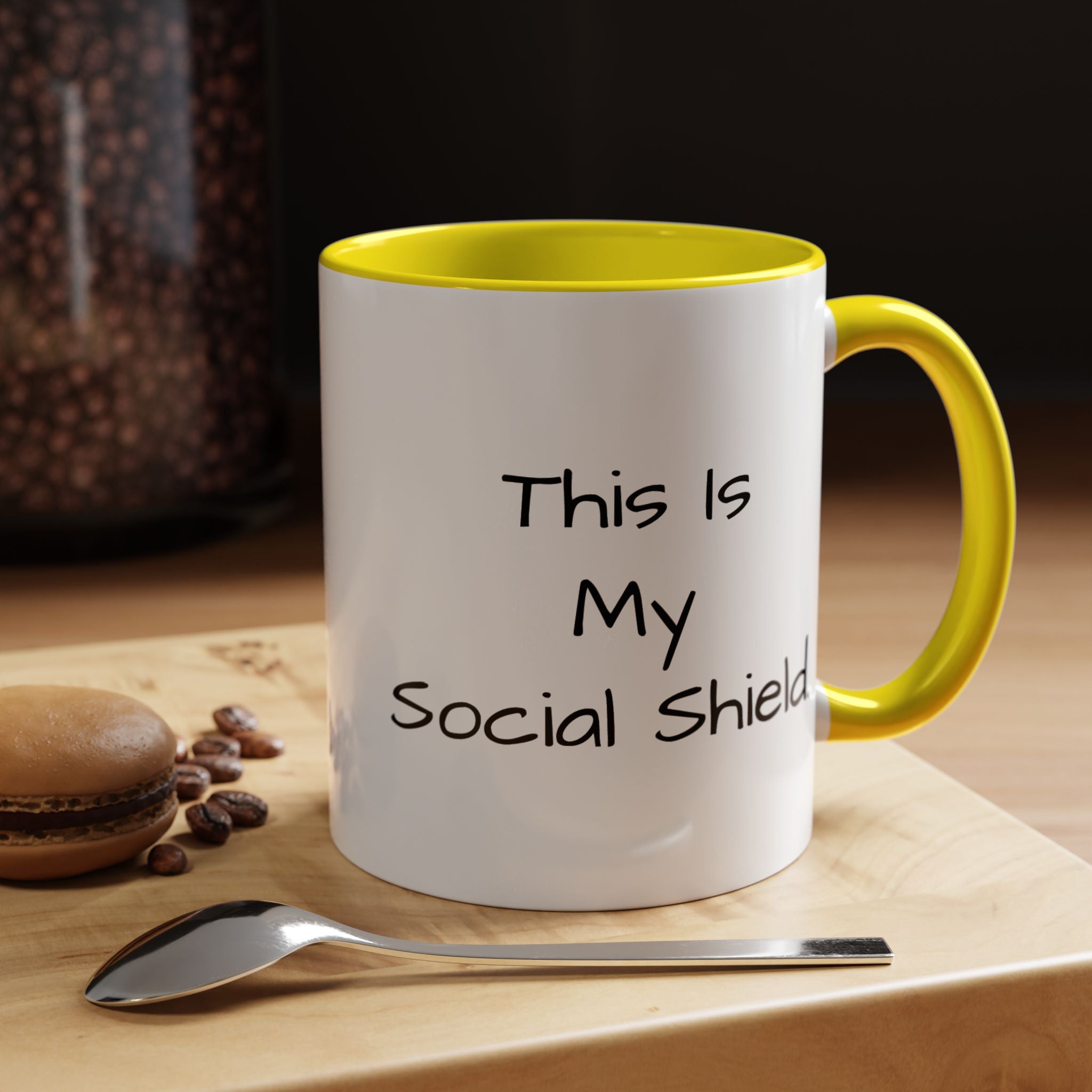 "This Is My Social Shield" Coffee Cup (11/15oz)
