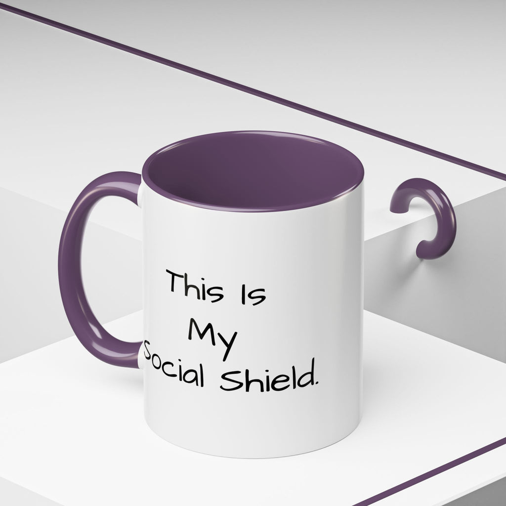 "This Is My Social Shield" Coffee Cup (11/15oz)