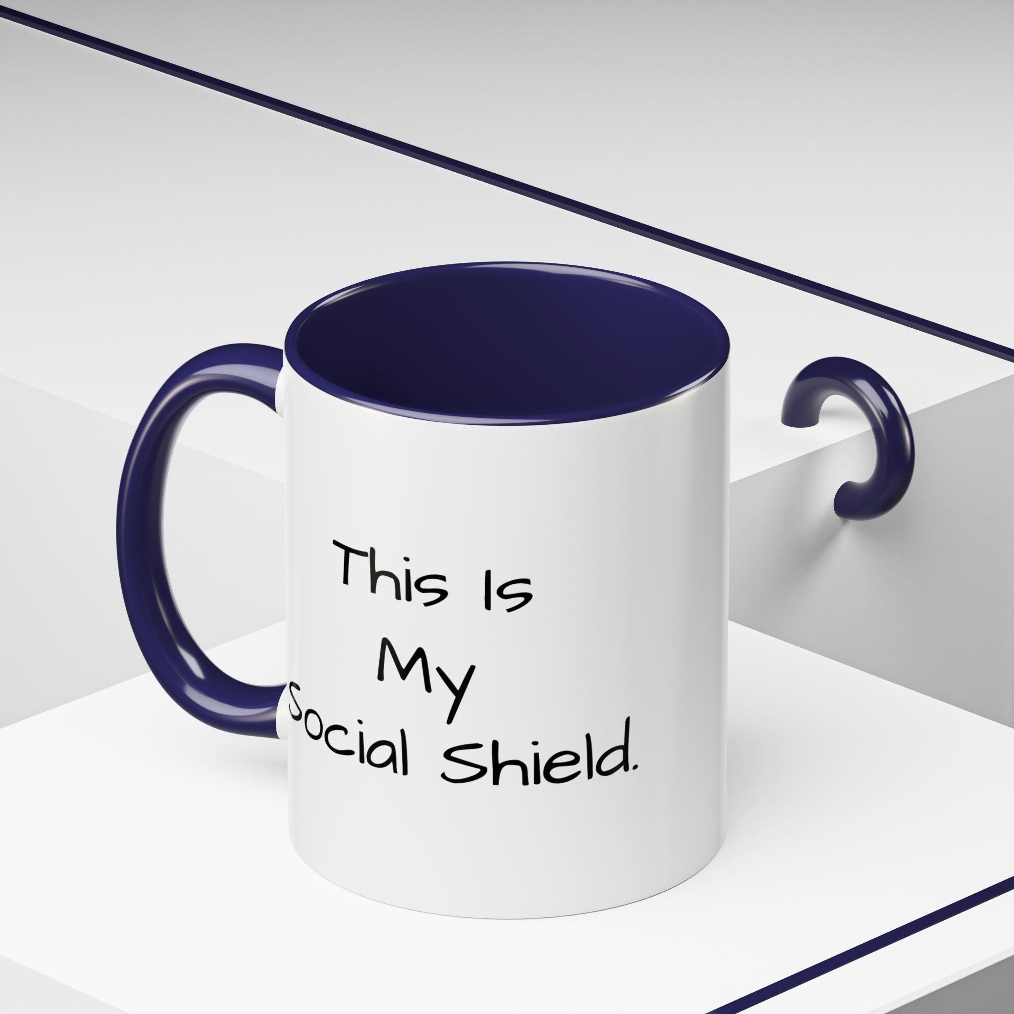"This Is My Social Shield" Coffee Cup (11/15oz)