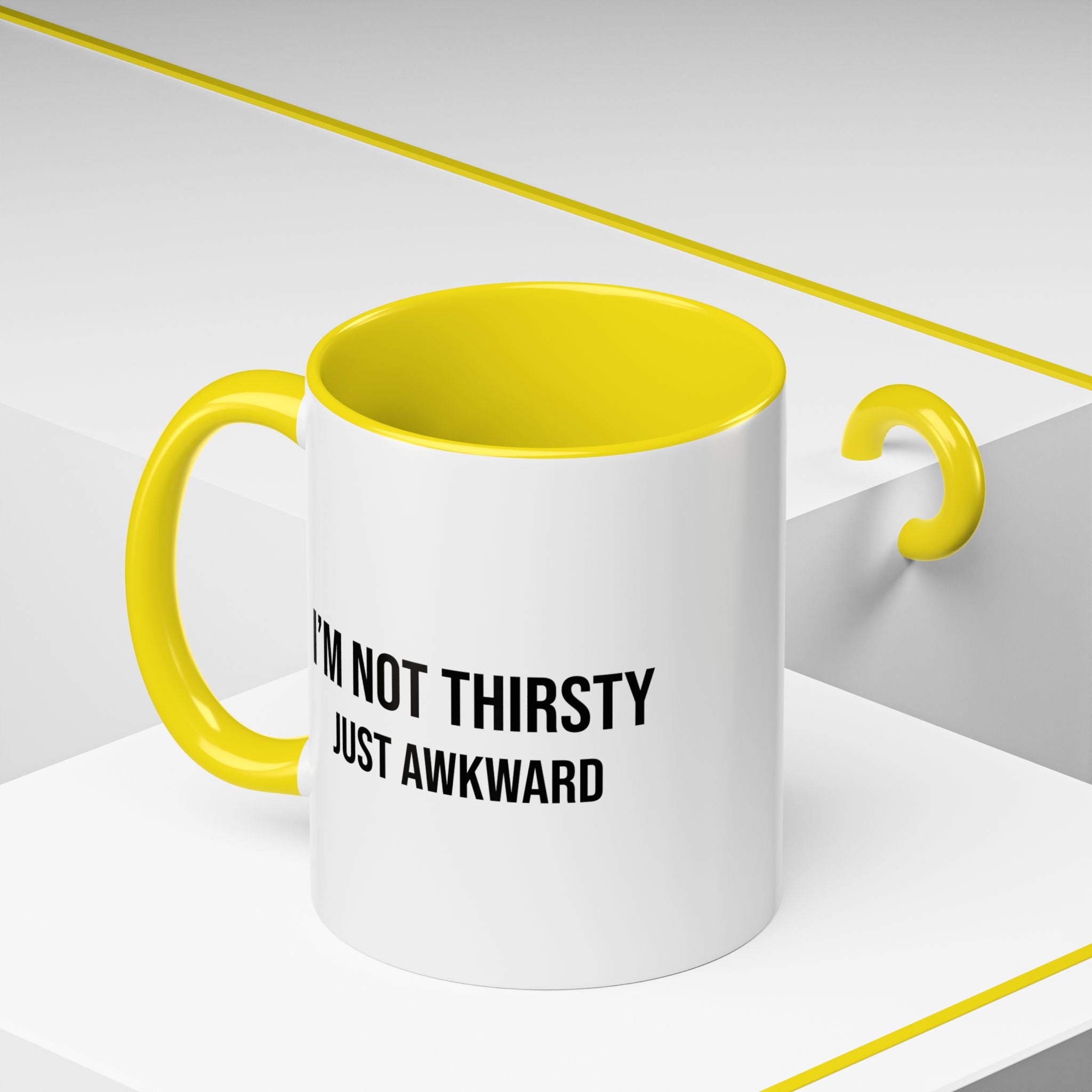 I'm Not Thirsty Just Awkward Accent Coffee Mug — Funny Introvert Coffee Cup