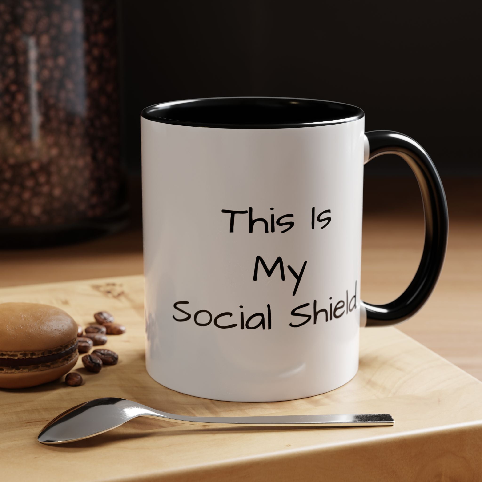 "This Is My Social Shield" Coffee Cup (11/15oz)