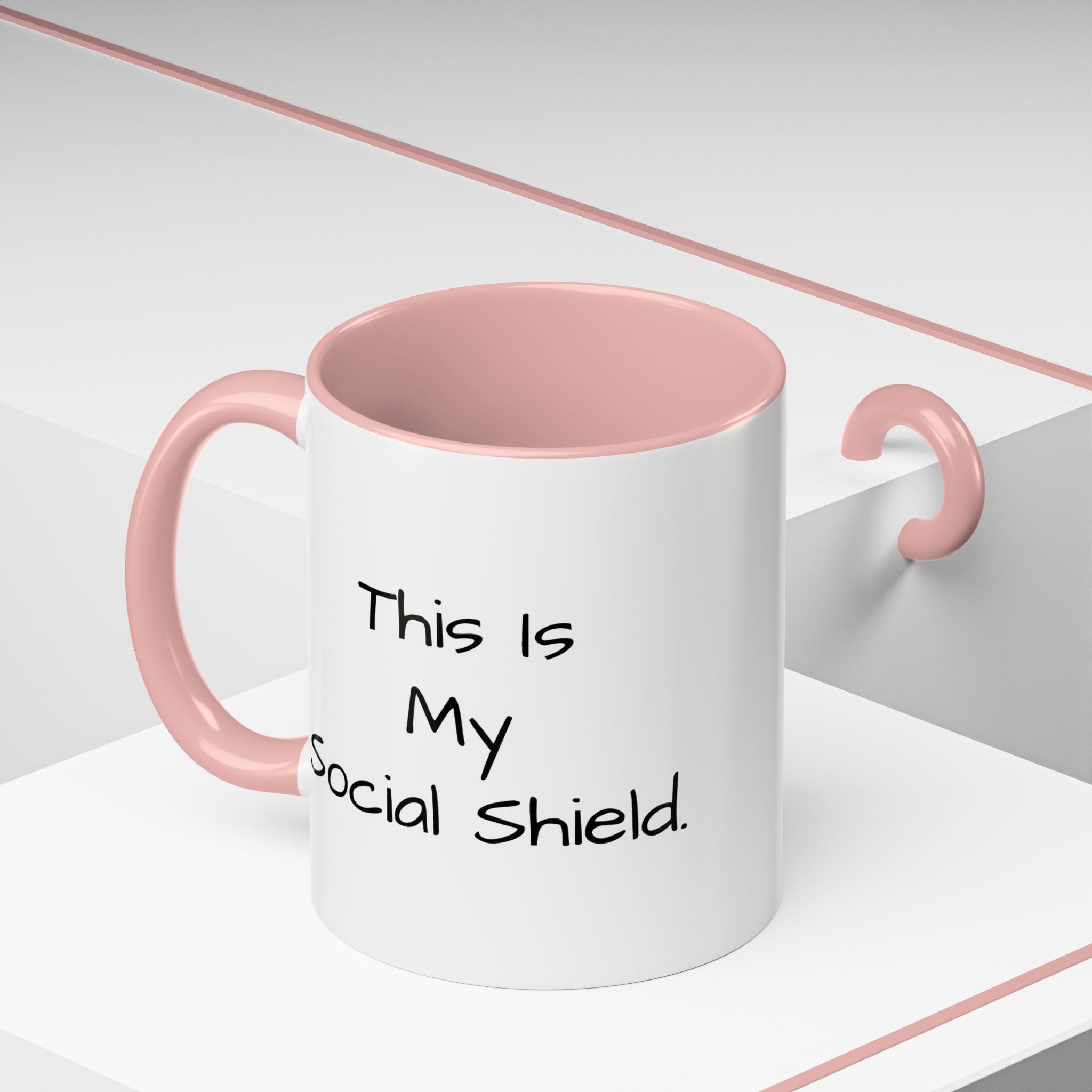"This Is My Social Shield" Coffee Cup (11/15oz)