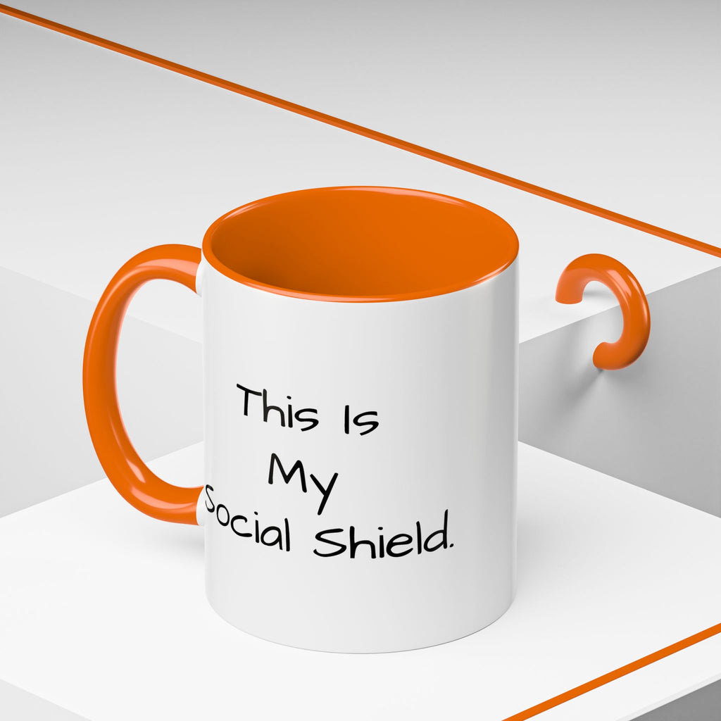 "This Is My Social Shield" Coffee Cup (11/15oz)