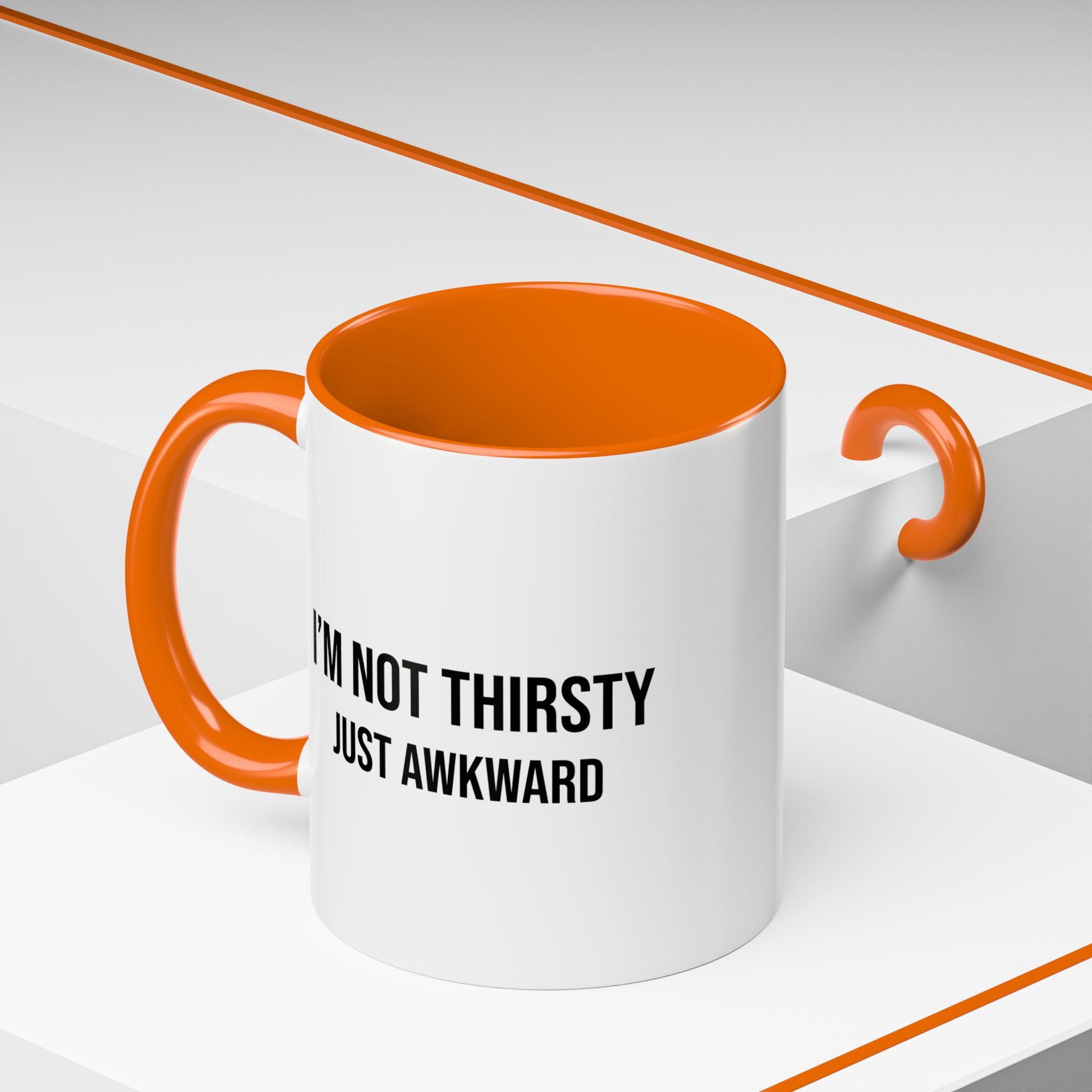 I'm Not Thirsty Just Awkward Accent Coffee Mug — Funny Introvert Coffee Cup