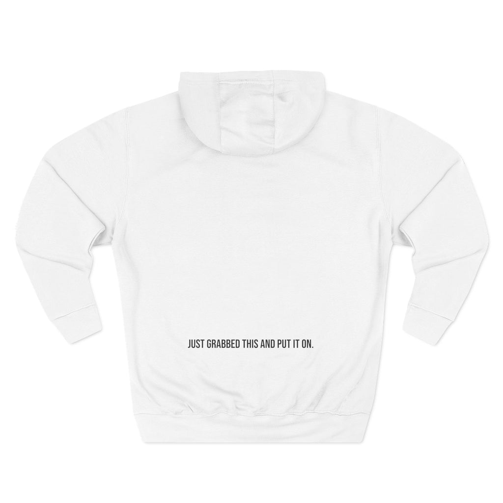 Cozy Hoodie — "Just Threw This On" Minimal Fleece Pullover